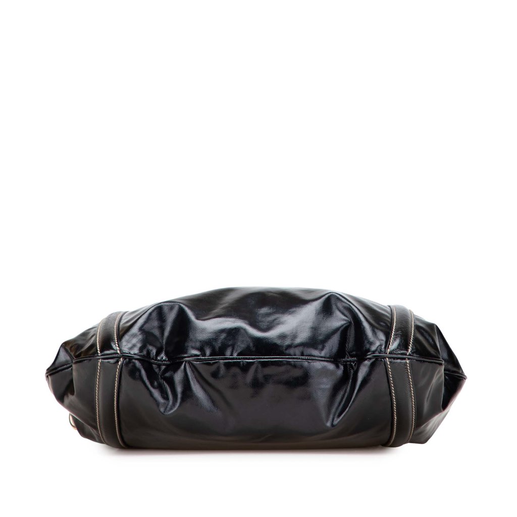Gucci Medium Patent Web Britt Satchel - Image 6