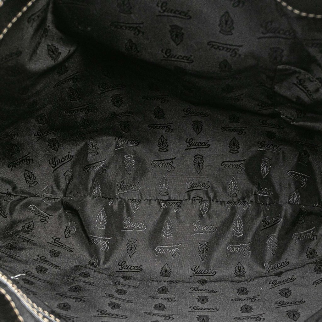 Gucci Medium Patent Web Britt Satchel - 4