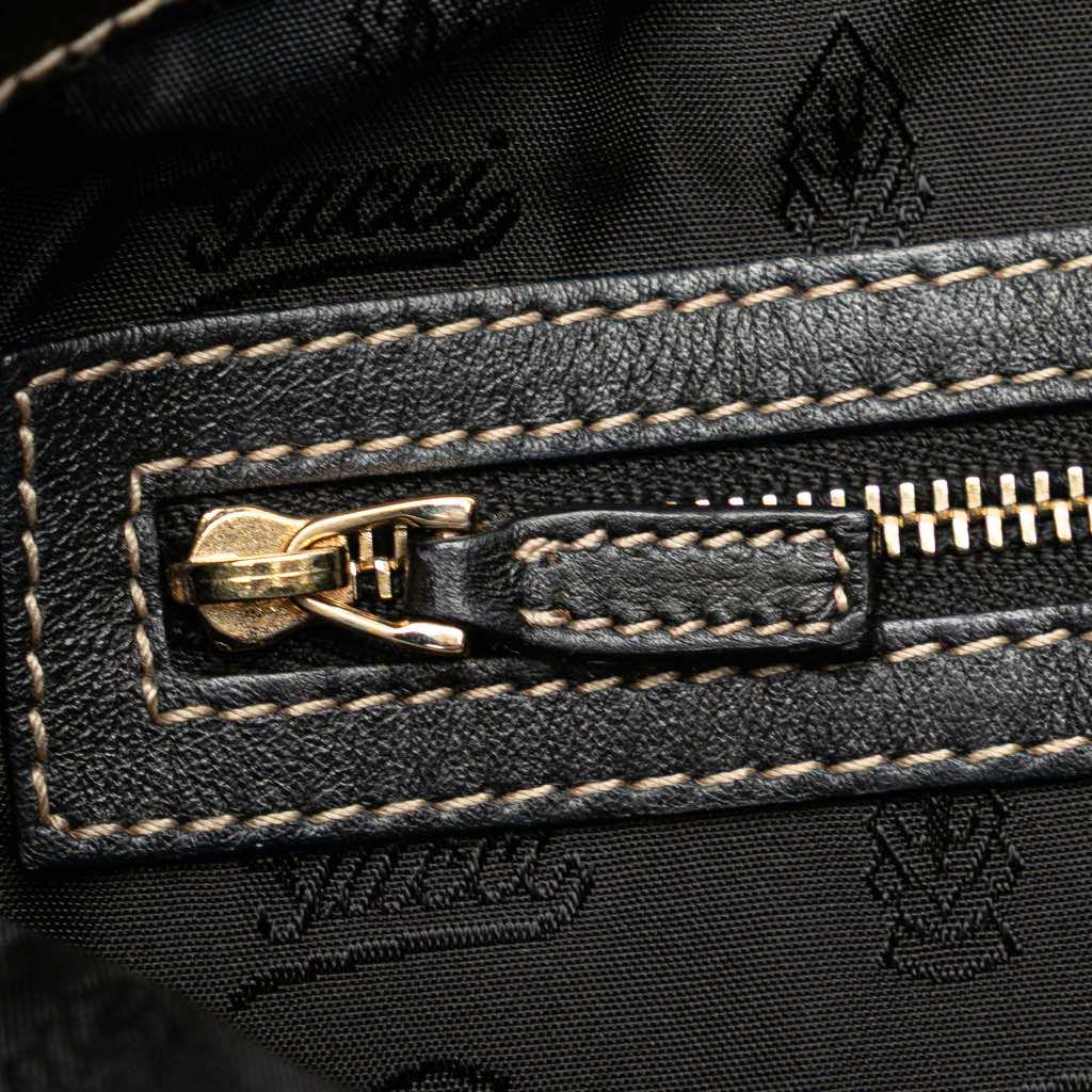Gucci Medium Patent Web Britt Satchel - Detail 2