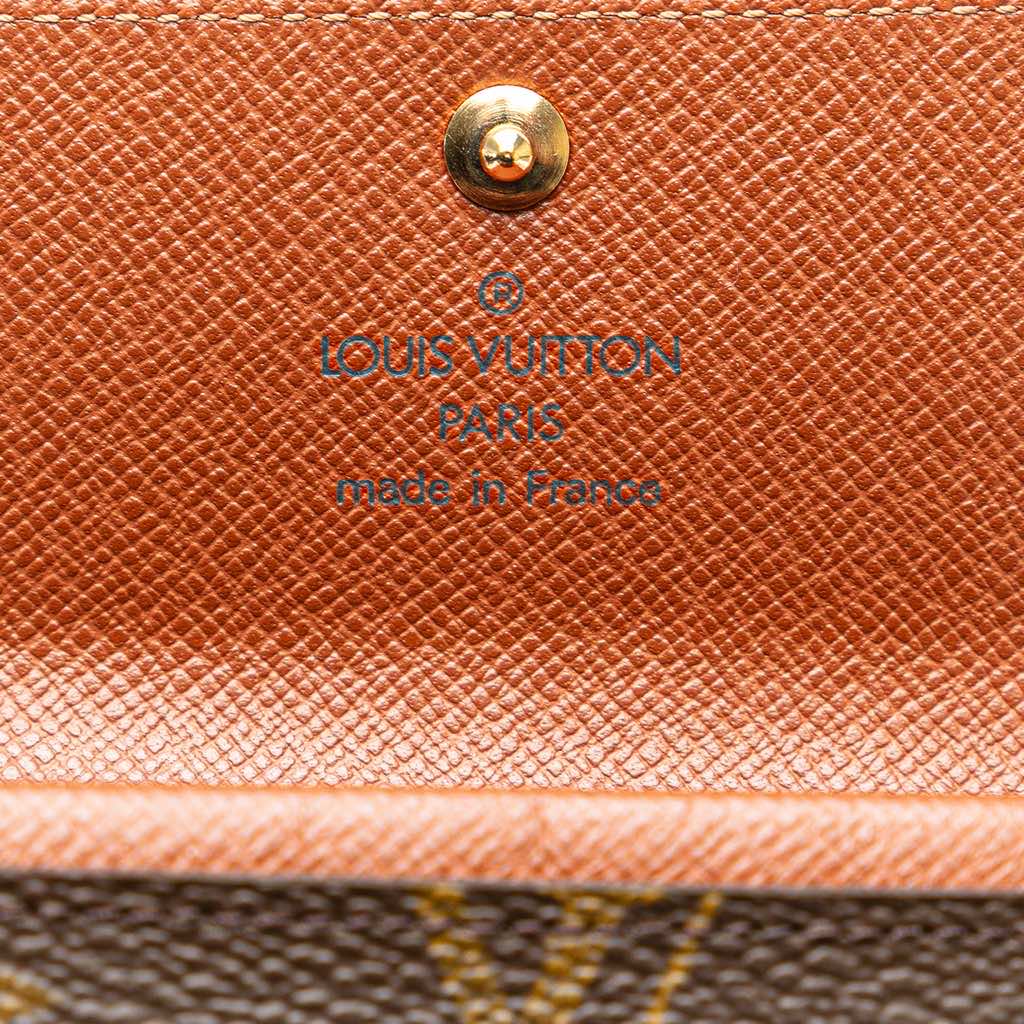 Louis Vuitton Monogram Porte Monnaie Coin Pouch - Side view