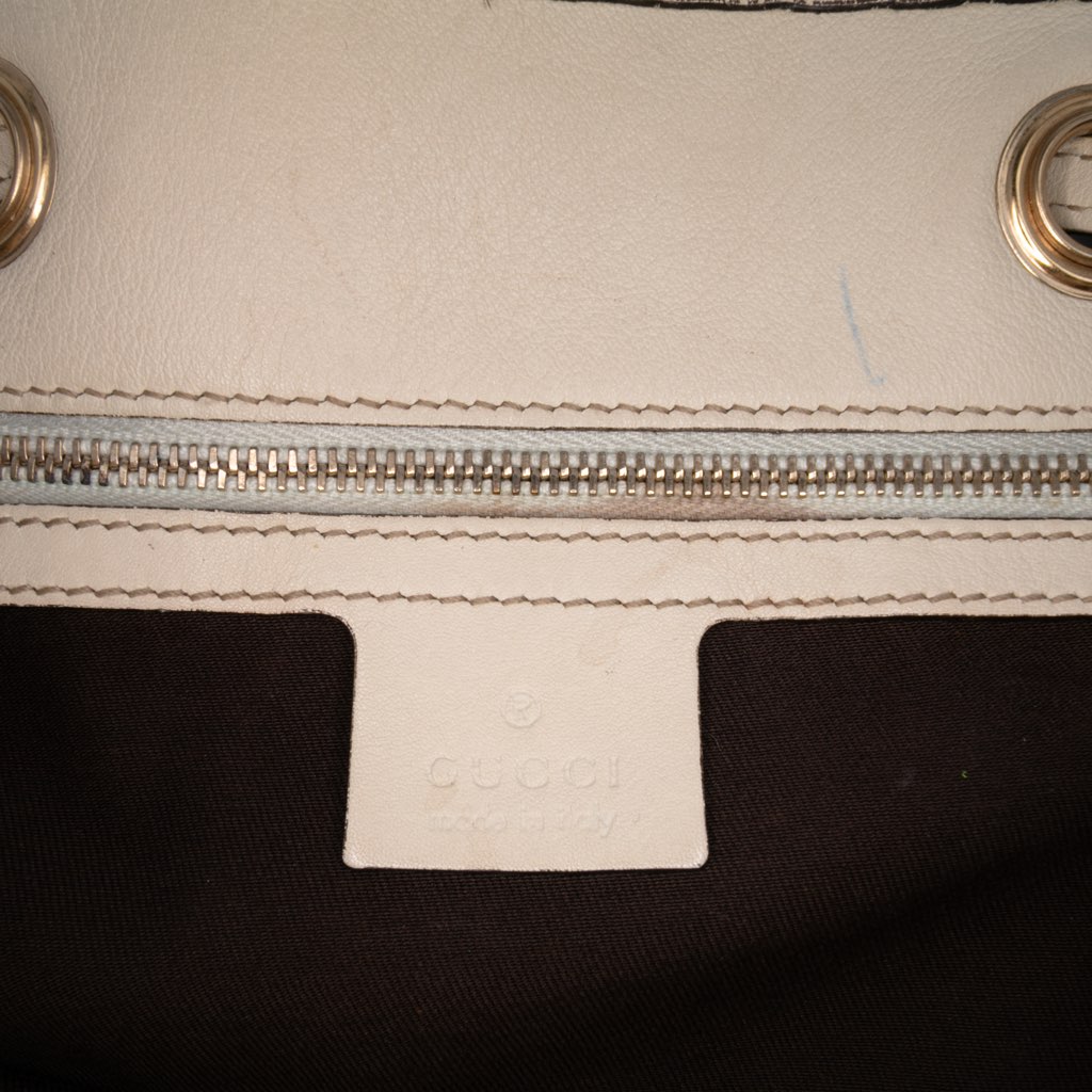 Gucci Medium GG Canvas Braided Peggy Tote - 5