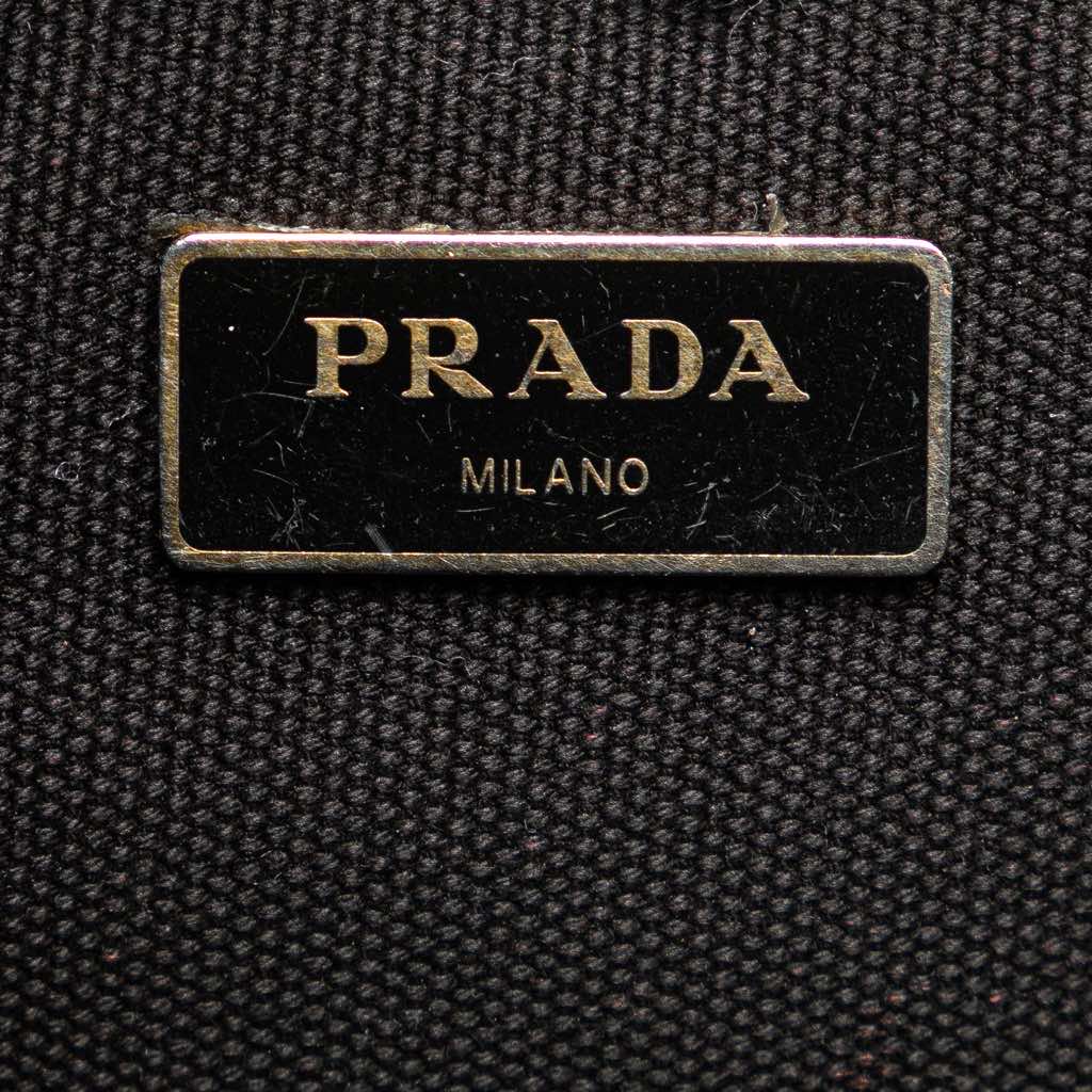 Prada Small Canvas Canapa Logo Satchel - 5