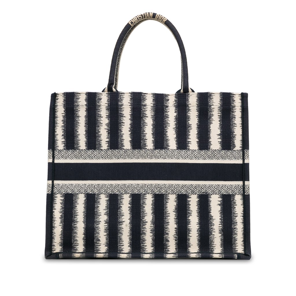 Dior Large Striped Book Tote - 4