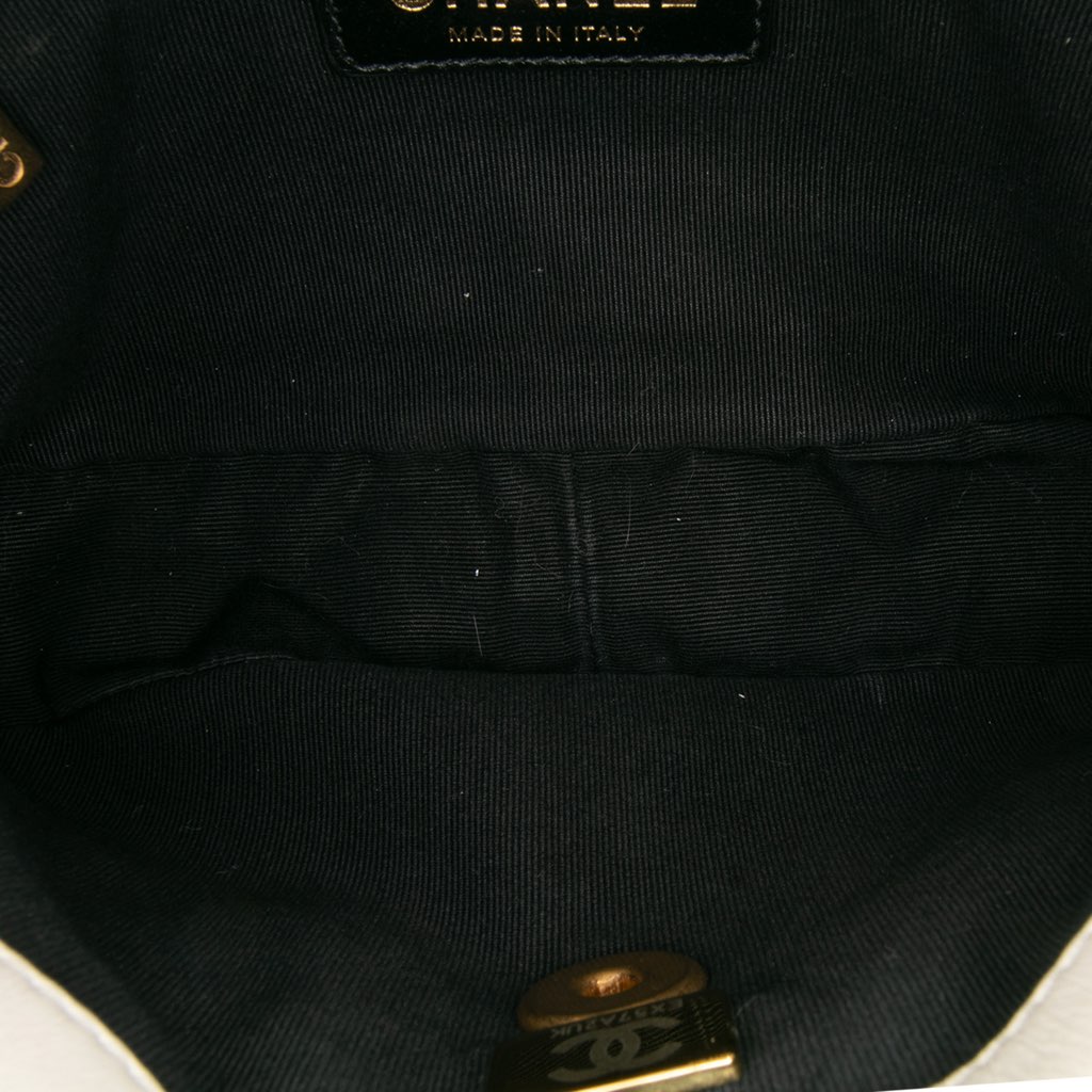 Chanel Mini Glazed Calfskin Pearl Side Flap - 4