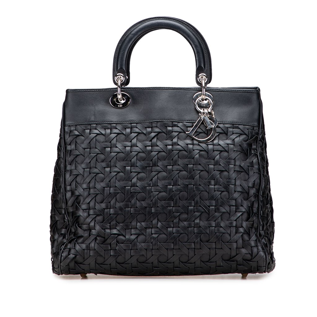 Dior Woven Lambskin Lady Dior Avenue Tote