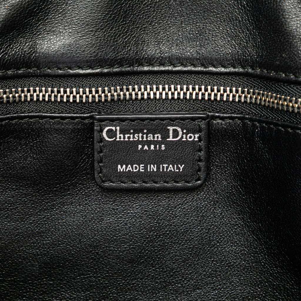 Dior Woven Lambskin Lady Dior Avenue Tote - Side view