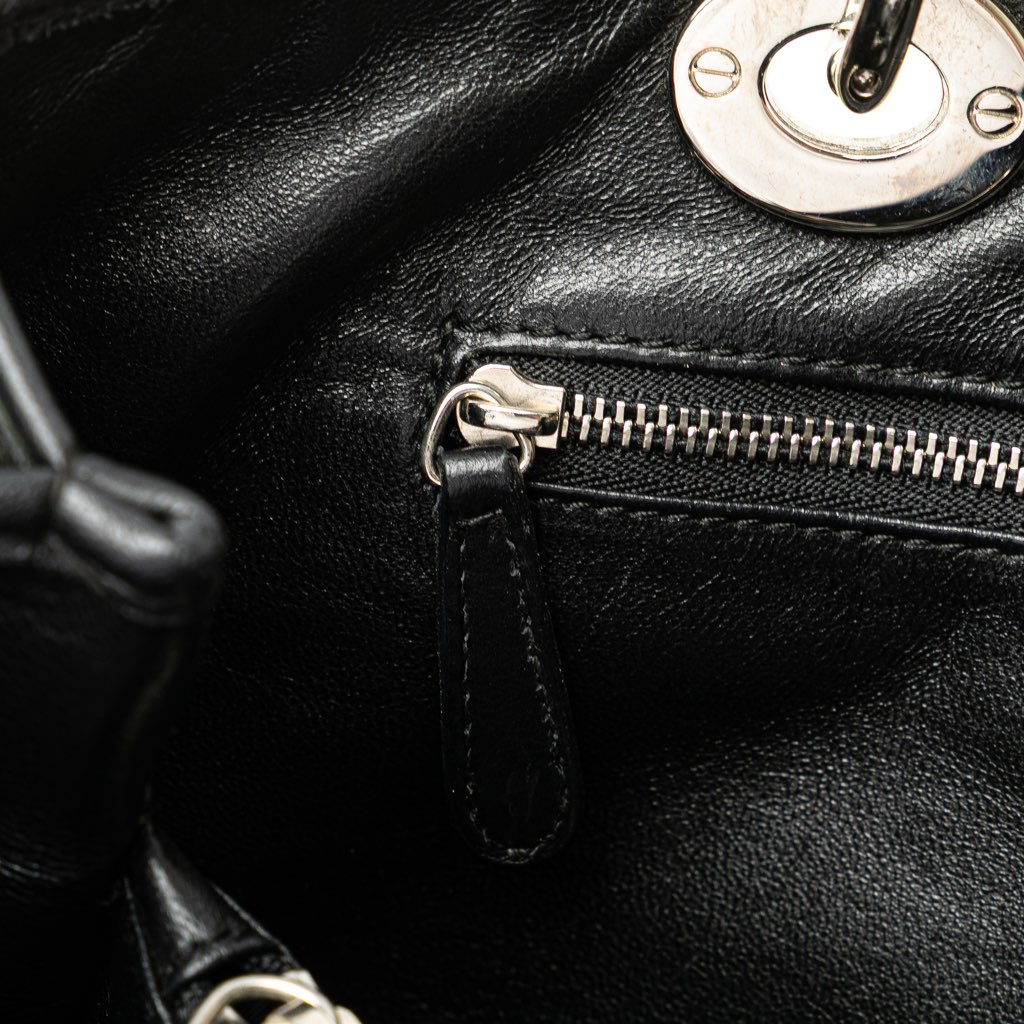 Dior Woven Lambskin Lady Dior Avenue Tote - Detail 1