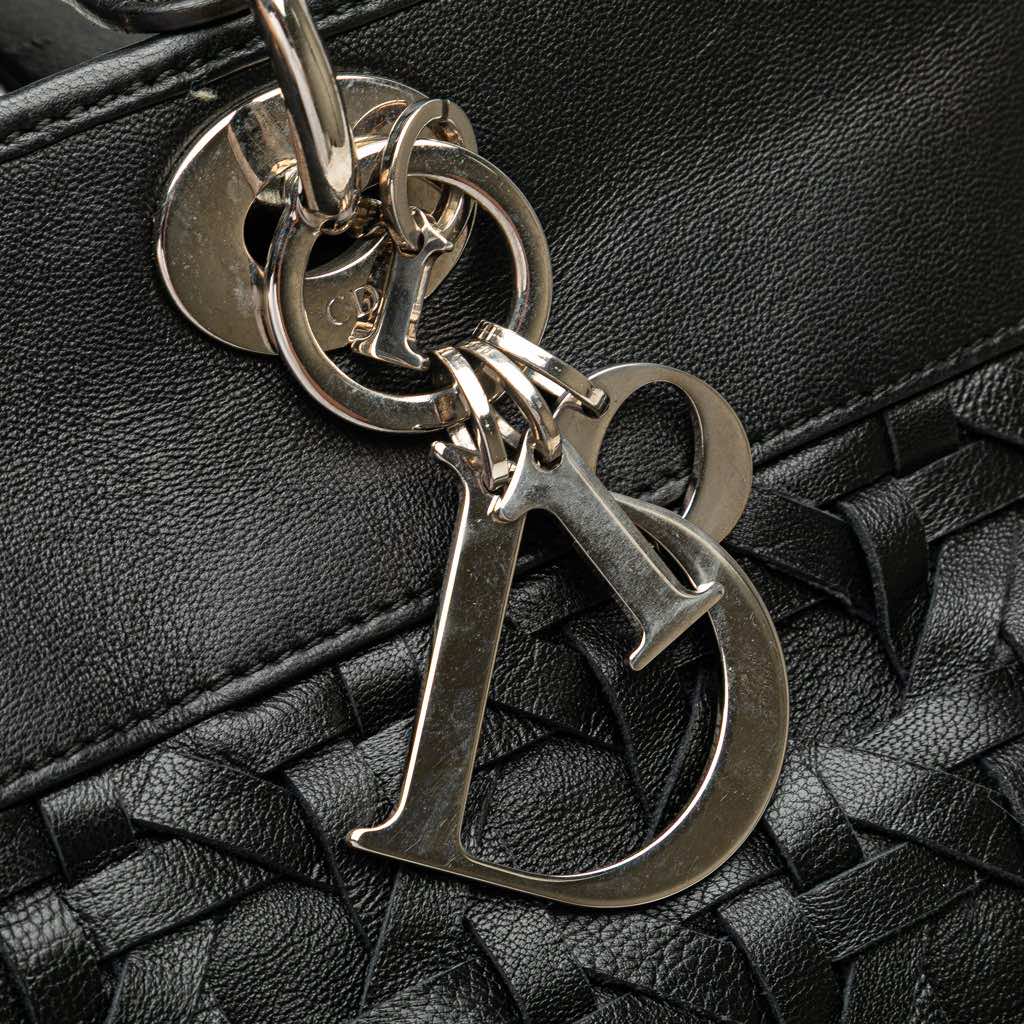 Dior Woven Lambskin Lady Dior Avenue Tote - Image 11