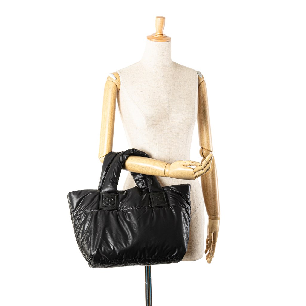Chanel Small Quilted Nylon Coco Cocoon Tote - Image 11
