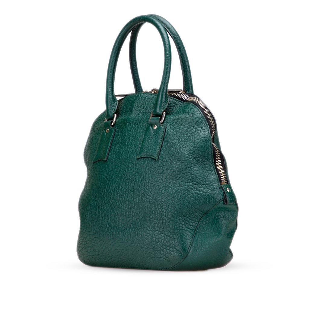 Burberry Large Grained Calfskin Heritage Orchard Bowling Bag - 2