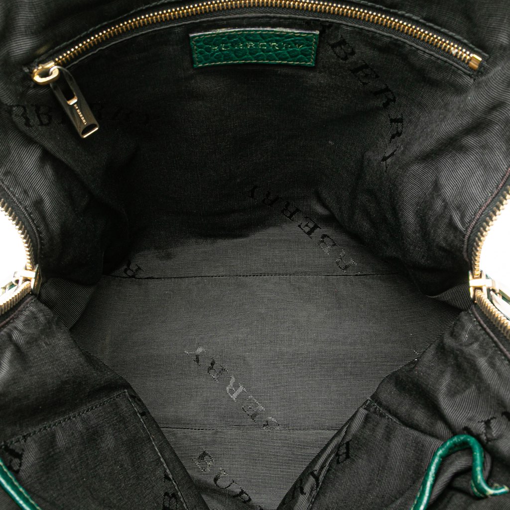 Burberry Large Grained Calfskin Heritage Orchard Bowling Bag - 4