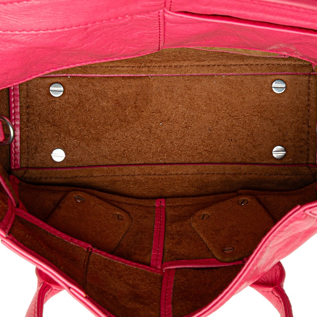 Bottega Veneta Mini Paper Calfskin Intrecciato Arco Satchel - 4