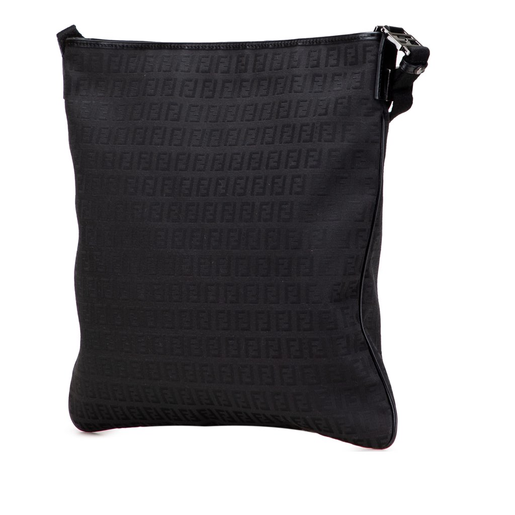 Fendi Zucchino Canvas Crossbody - Back view