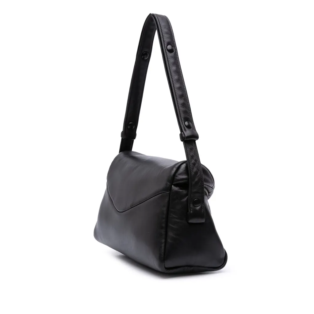 Prada Nappa Padded Signaux Bag Black Leather Good - Back View