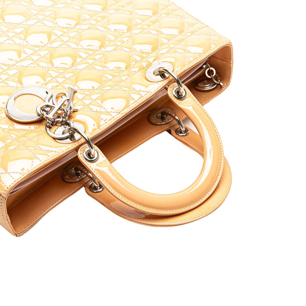 Dior Large Patent Cannage Lady Dior - Image 13