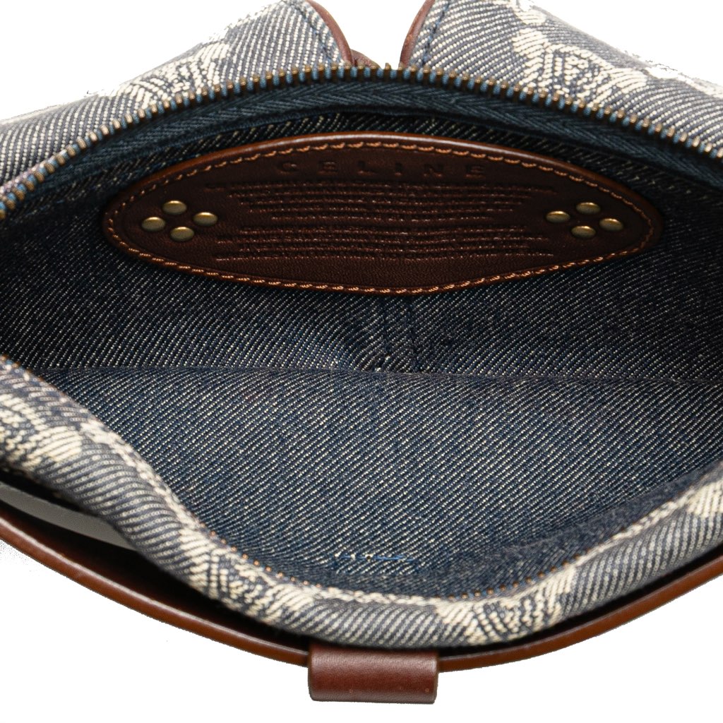 Celine Macadam Denim Double Pocket Belt Bag - 4