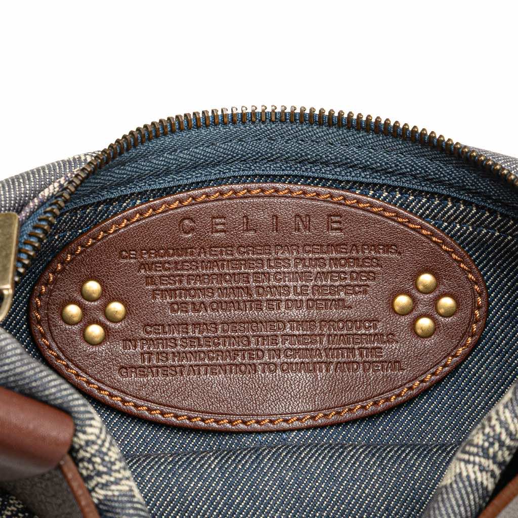 Celine Macadam Denim Double Pocket Belt Bag - 5