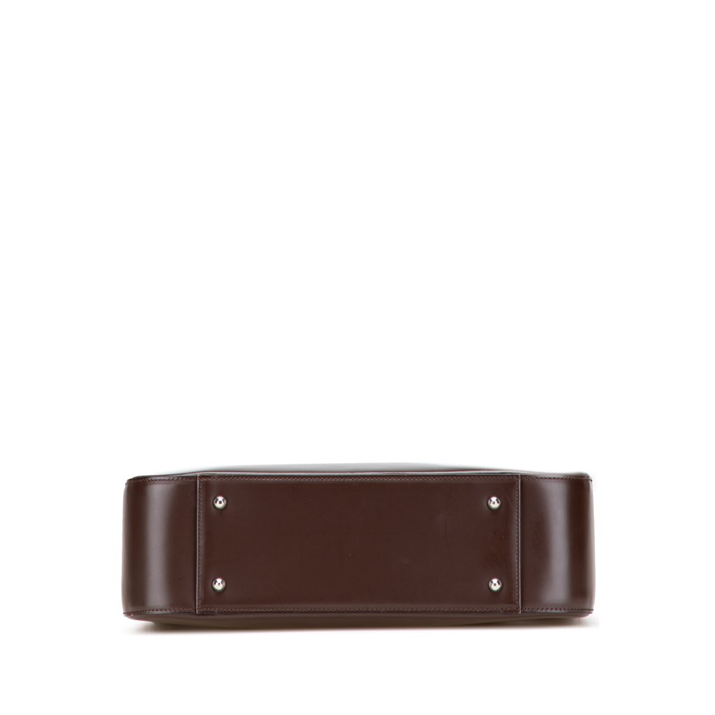 Burberry House Check Canvas Trimmed Leather Handbag - 3