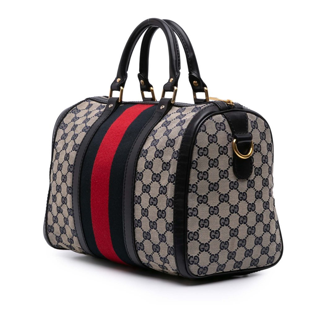 Gucci GG Canvas Web Joy Boston Bag - 2