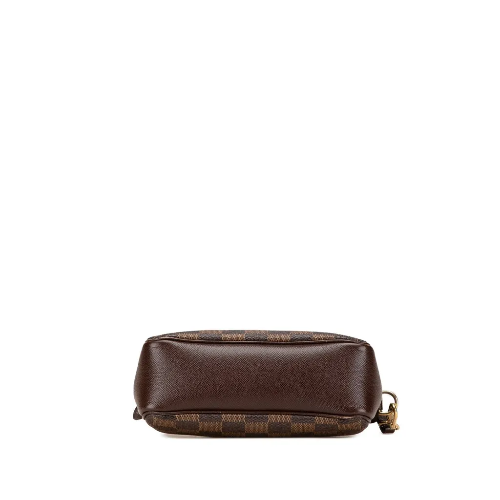 Louis Vuitton Damier Ebene Trousse Pochette Brown Canvas Good - Inside View