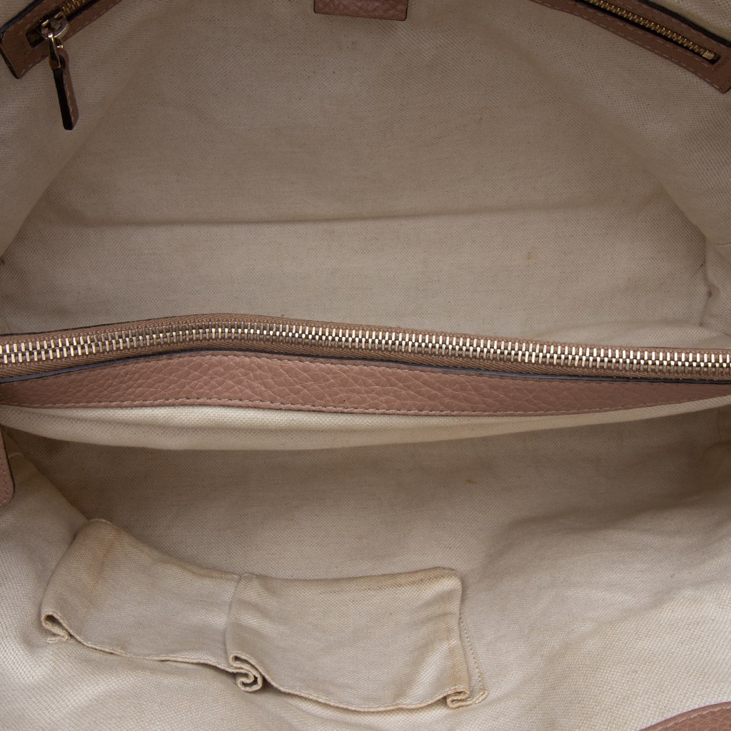 Gucci Large Leather Bella Tote - 4