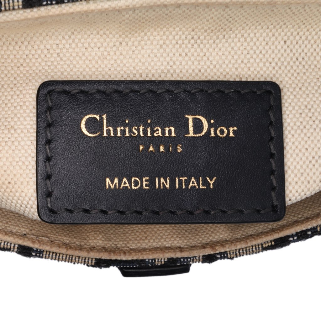 Dior Mini Oblique Canvas Saddle Bag - 5