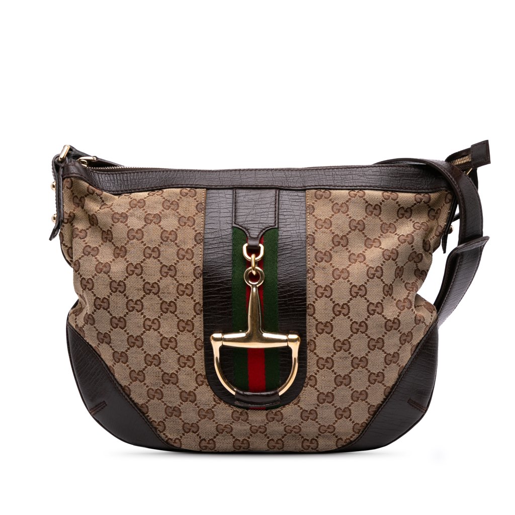 Gucci GG Canvas Hasler Web Crossbody