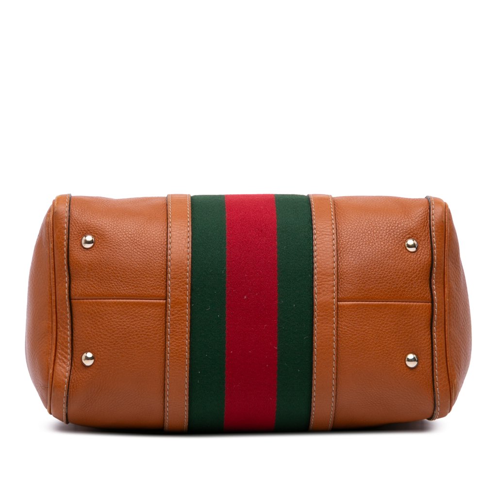 Gucci Medium Calfskin Web Joy Boston Bag - 3