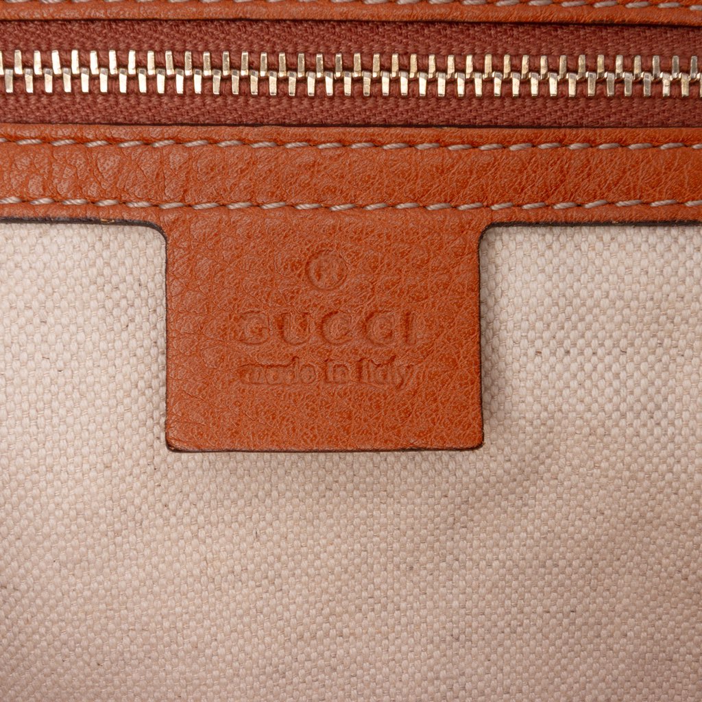 Gucci Medium Calfskin Web Joy Boston Bag - 5