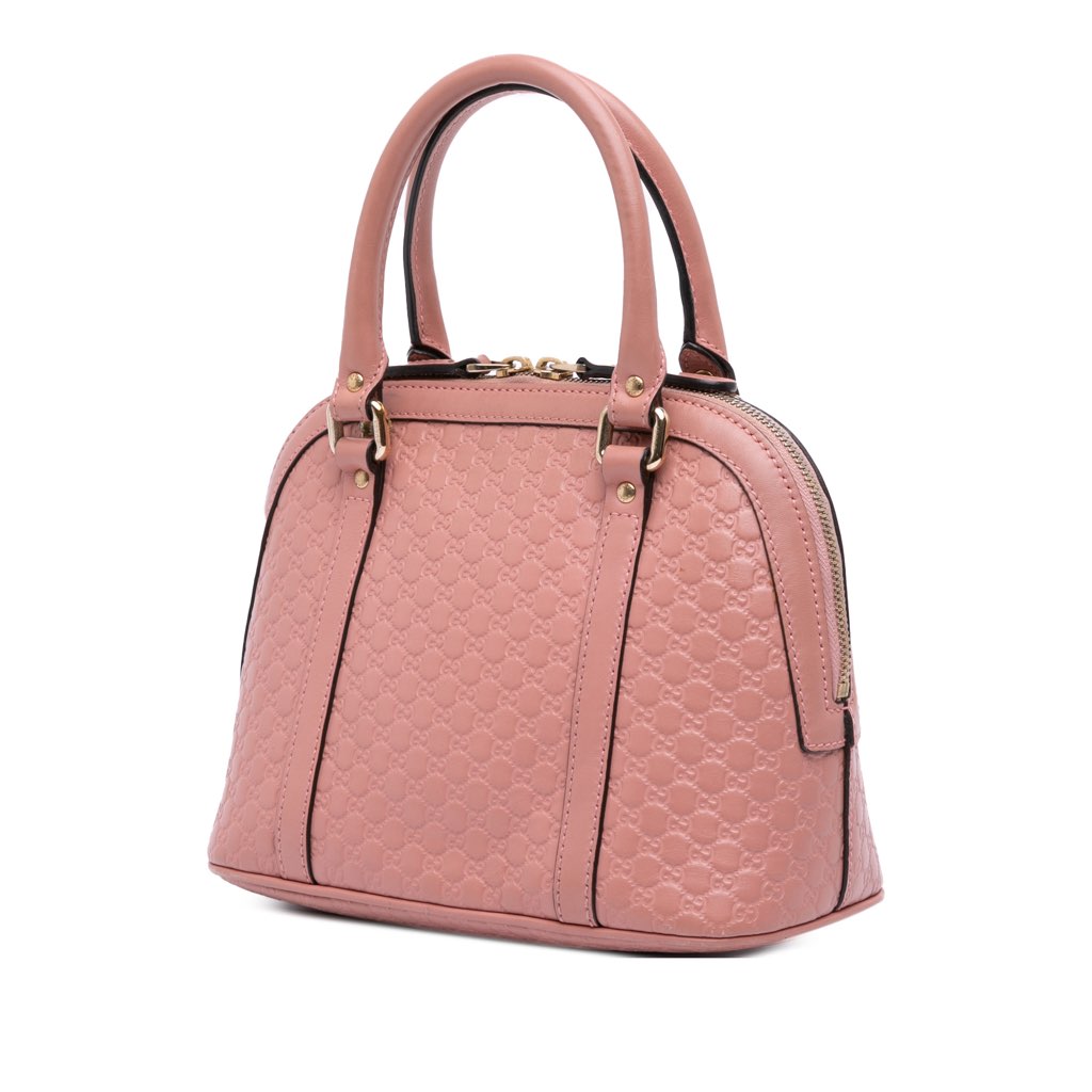 Gucci Mini Microguccissima Dome Satchel - Back view