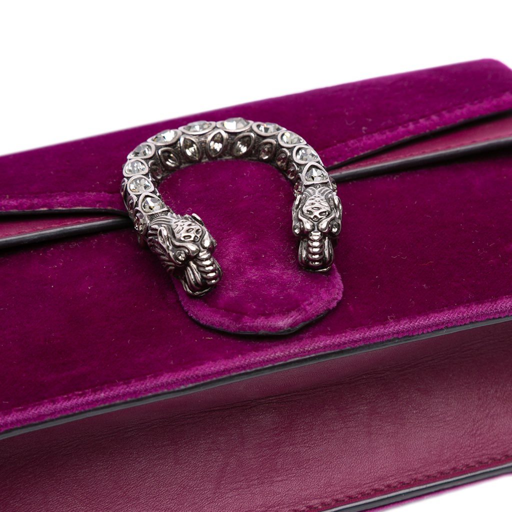 Gucci Super Mini Velvet Dionysus Crossbody - Image 10