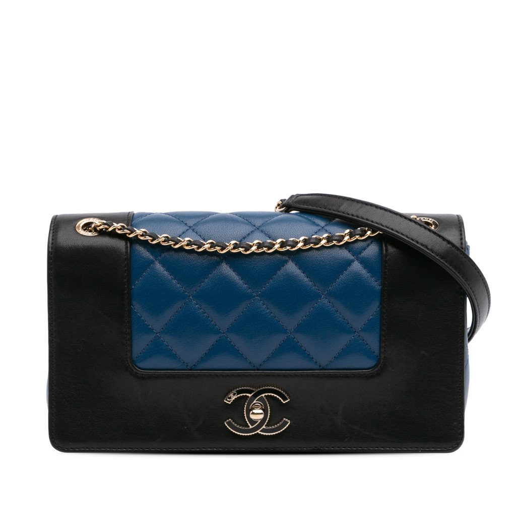 Chanel Small Bicolor Lambskin Mademoiselle Flap