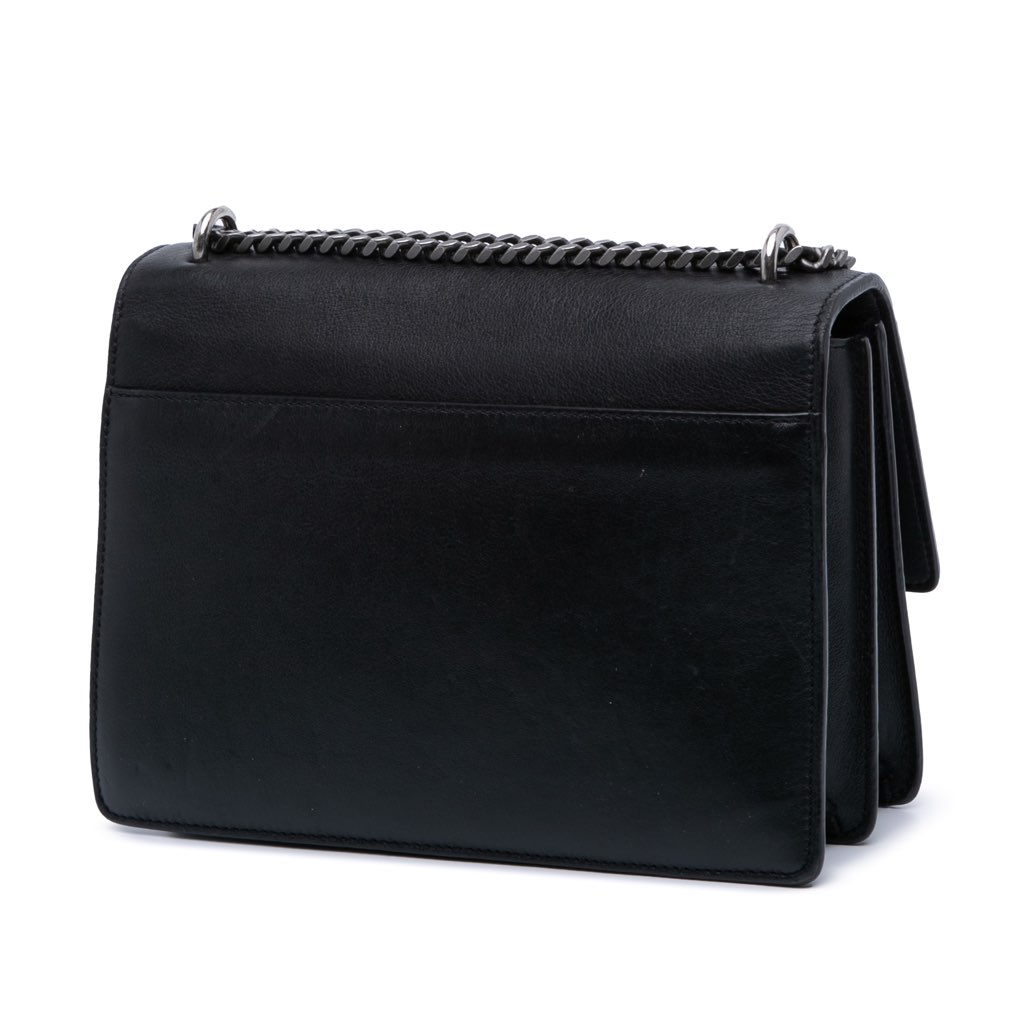 Saint Laurent Medium Leather Monogram Stars and Hearts Sunset Crossbody - Back view