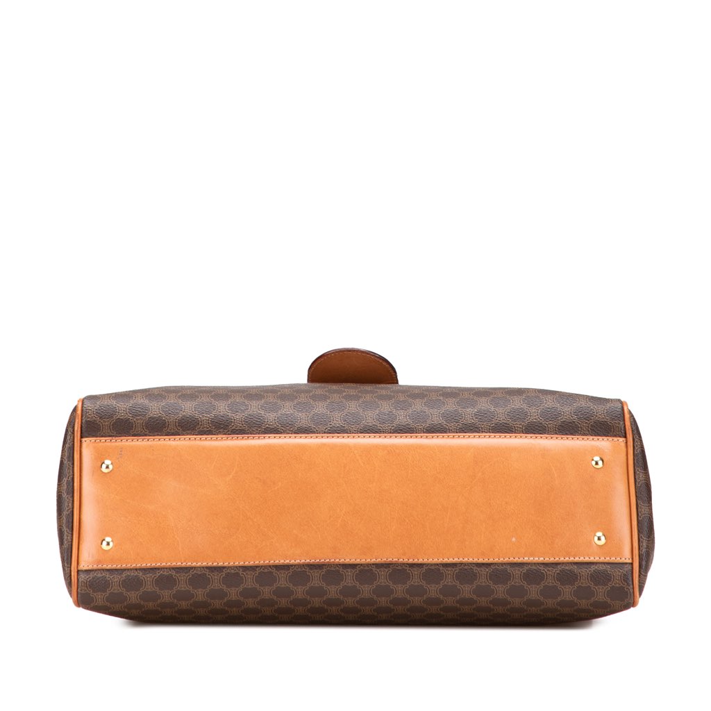 Celine Macadam Coated Canvas Top Handle Bag - 3