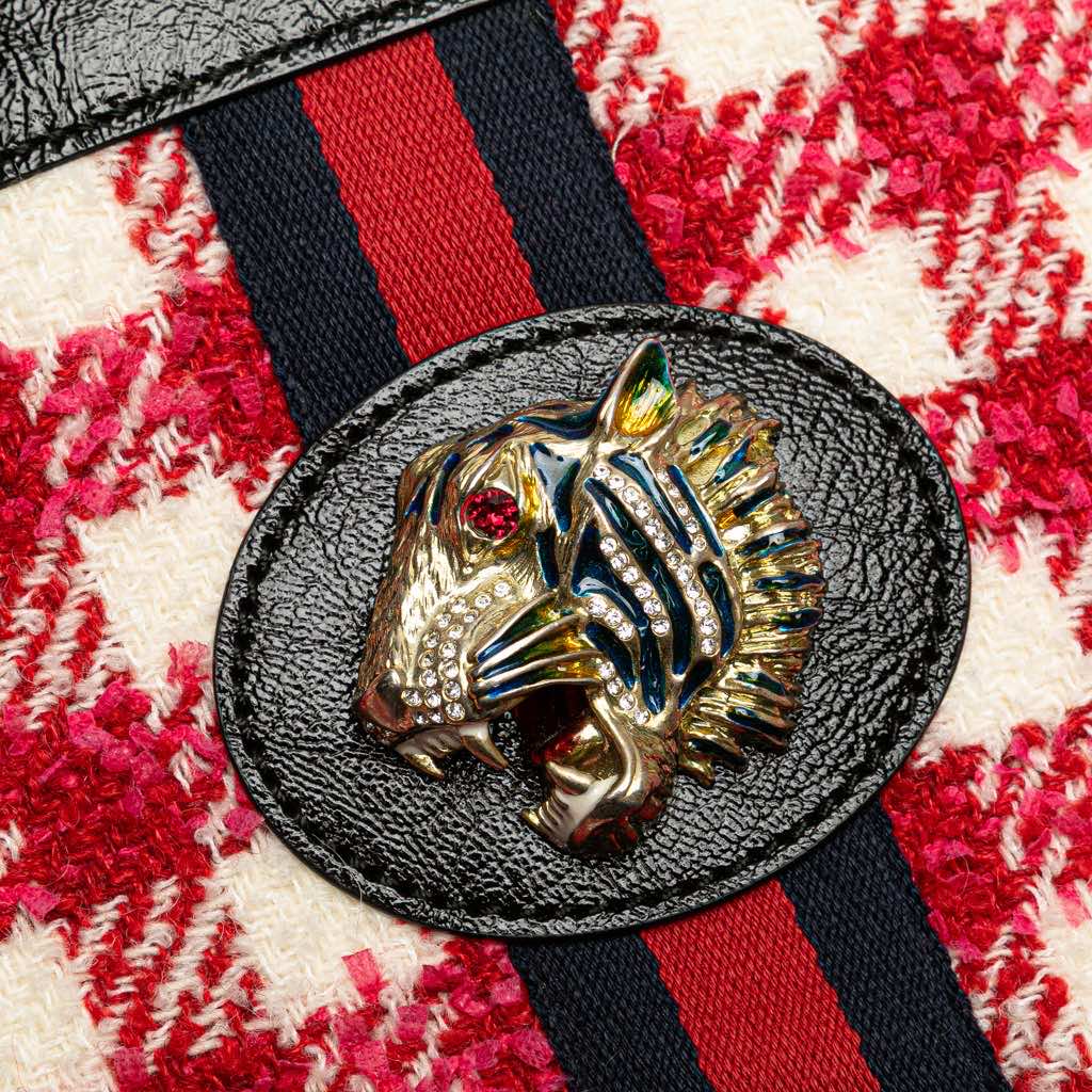 Gucci Large Web Tweed Rajah Tote - Side view