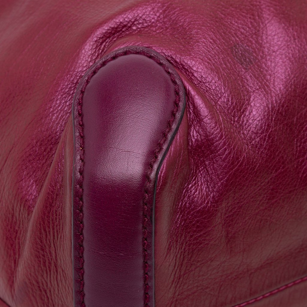 Gucci Medium Metallic Leather Galaxy Chain Shoulder Bag - Detail 2