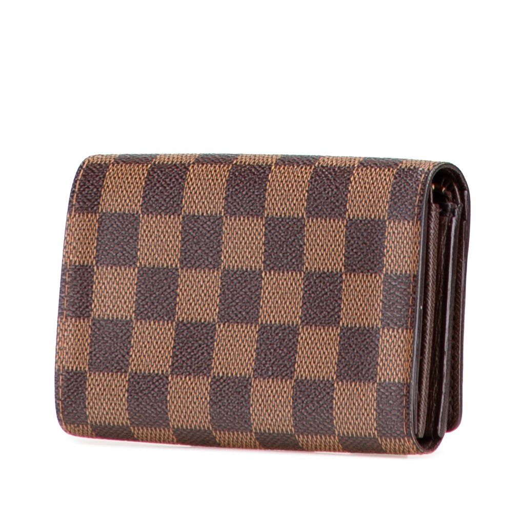 Louis Vuitton Damier Ebene Porte Monnaie Tresor Wallet - Back view
