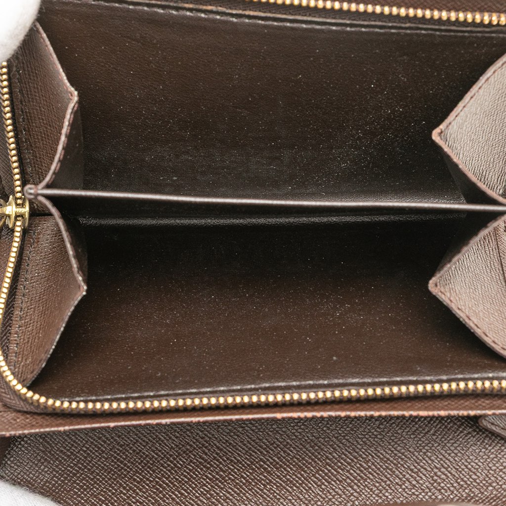 Louis Vuitton Damier Ebene Porte Monnaie Tresor Wallet - Side view