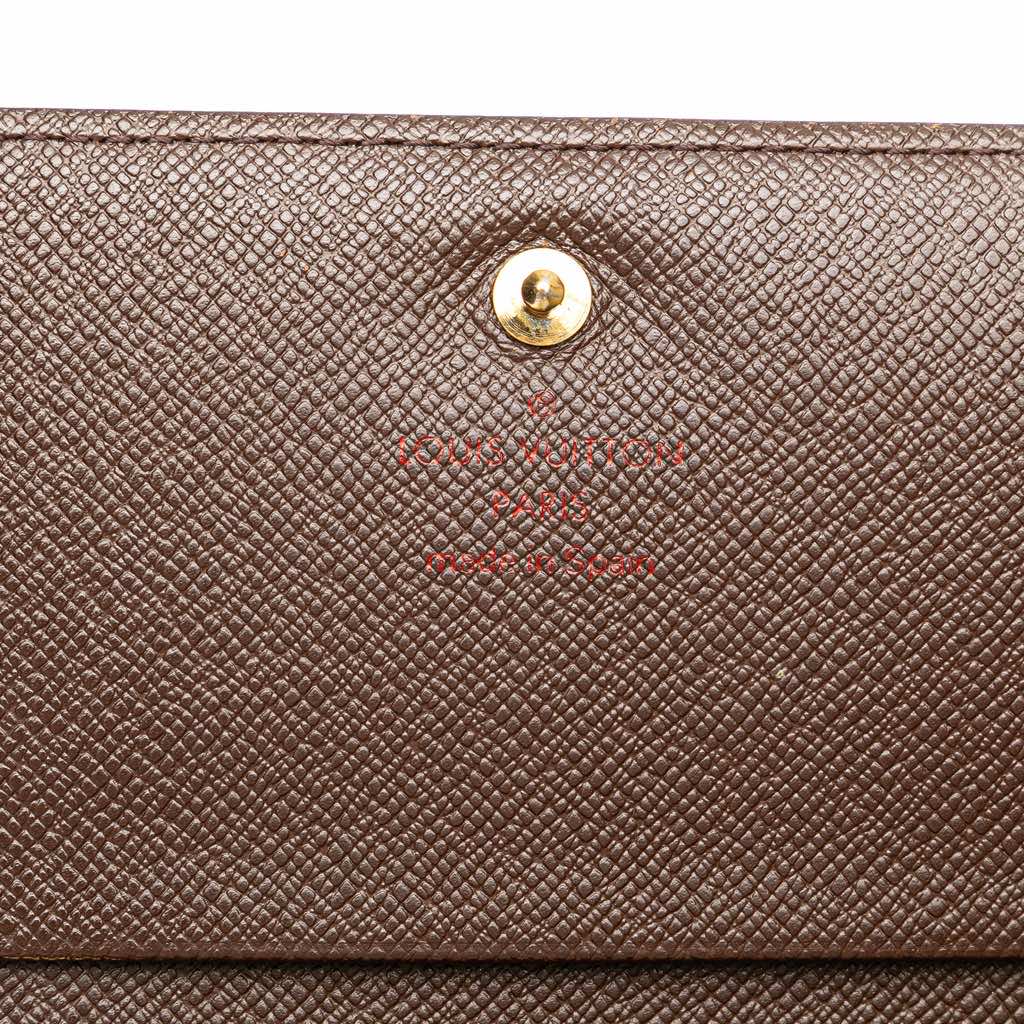 Louis Vuitton Damier Ebene Porte Monnaie Tresor Wallet - Detail 1