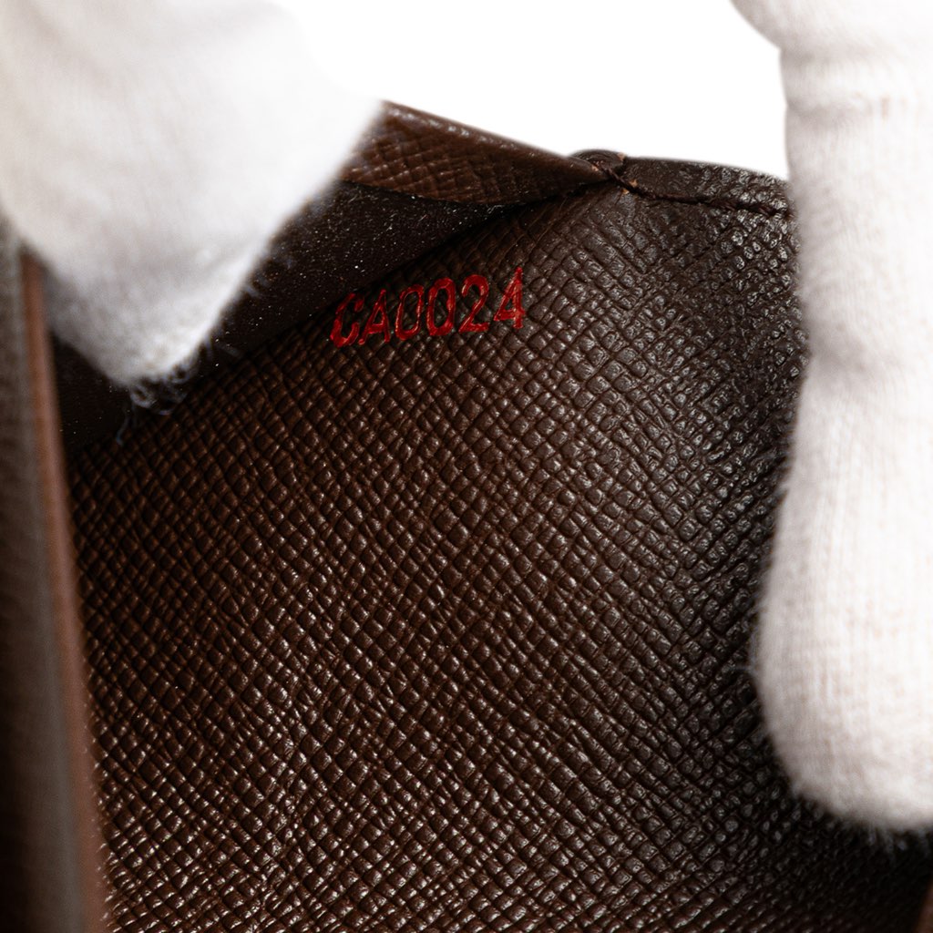 Louis Vuitton Damier Ebene Porte Monnaie Tresor Wallet - Detail 2