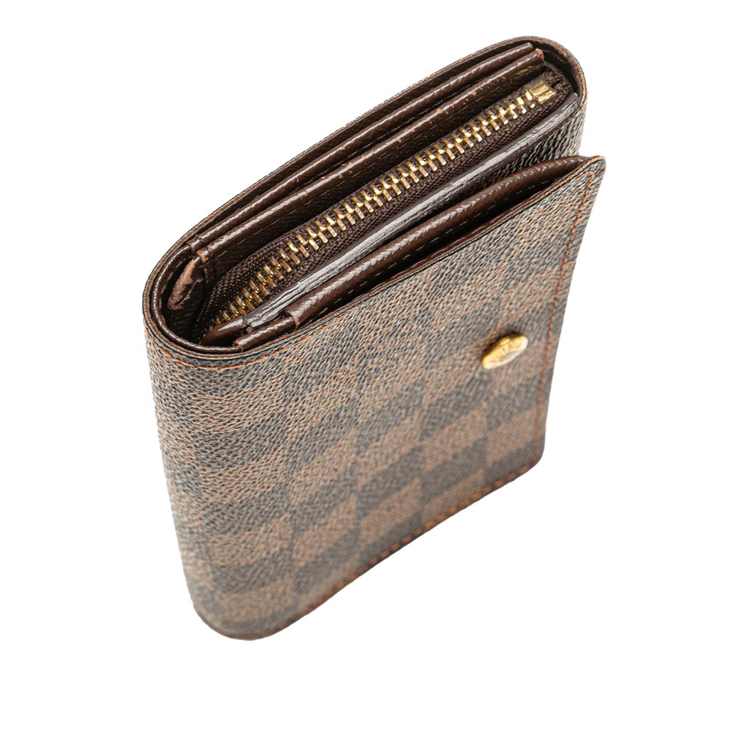 Louis Vuitton Damier Ebene Porte Monnaie Tresor Wallet - Image 11