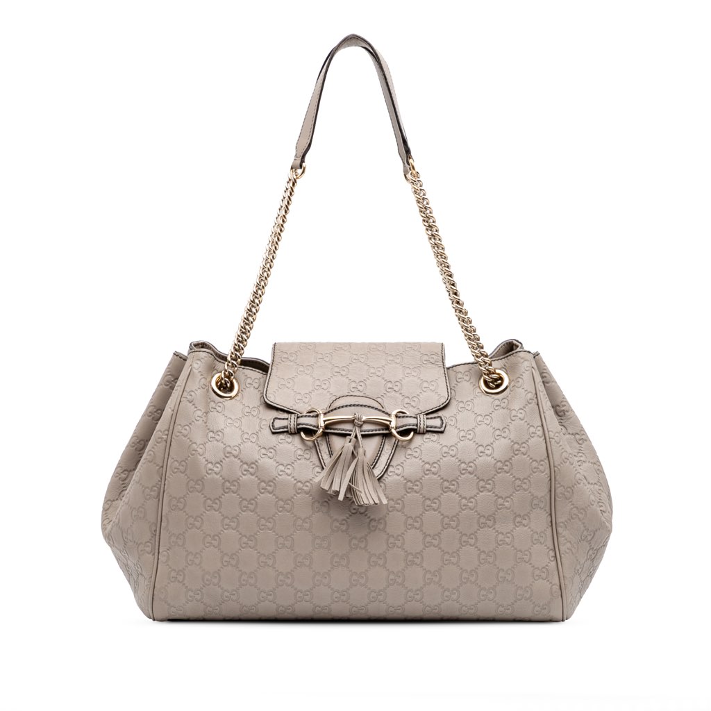 Gucci Large Guccissima Emily Chain Shoulder Bag