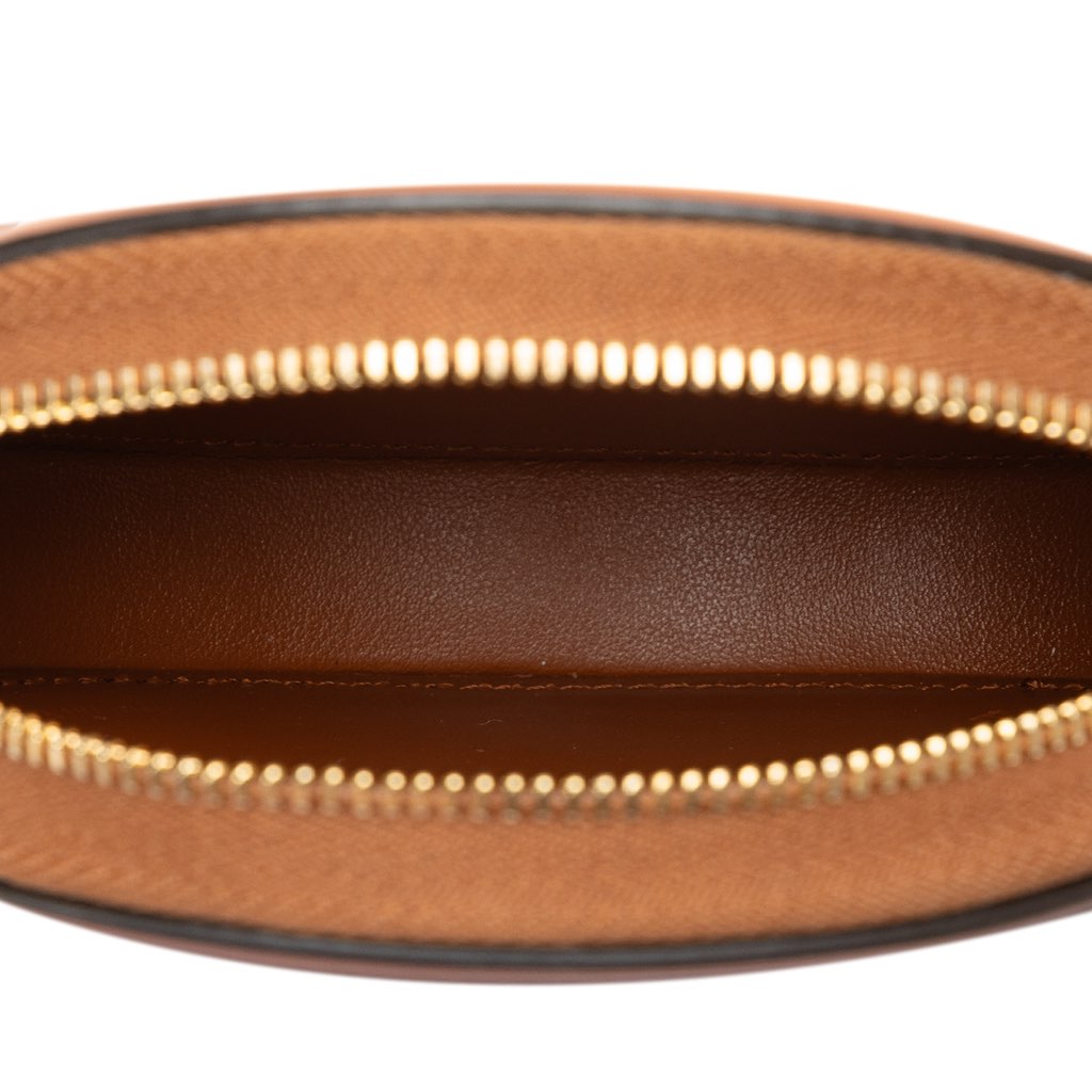 Celine Calfskin Cuir Triomphe Oval Clutch - 5
