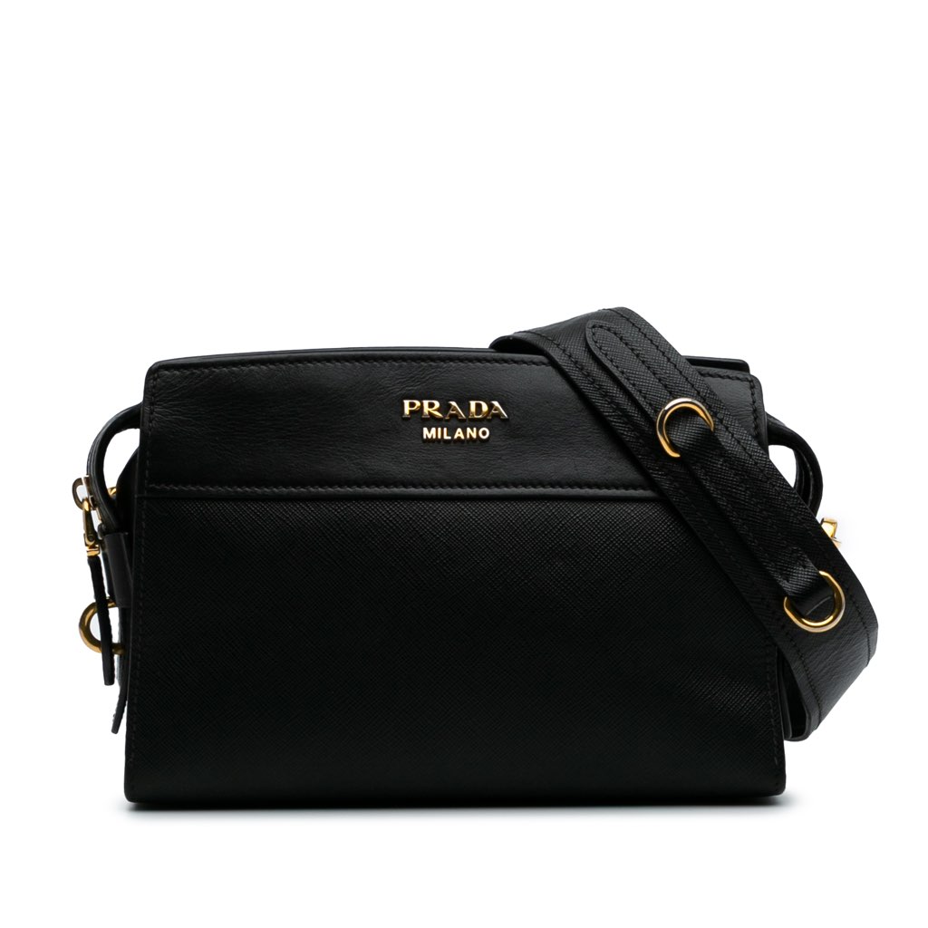 Prada Saffiano and City Calf Esplanade Crossbody