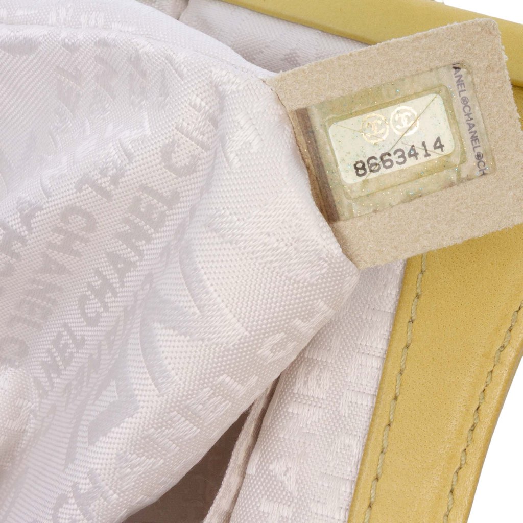 Chanel Lambskin Camellia Frame Clutch - Side view