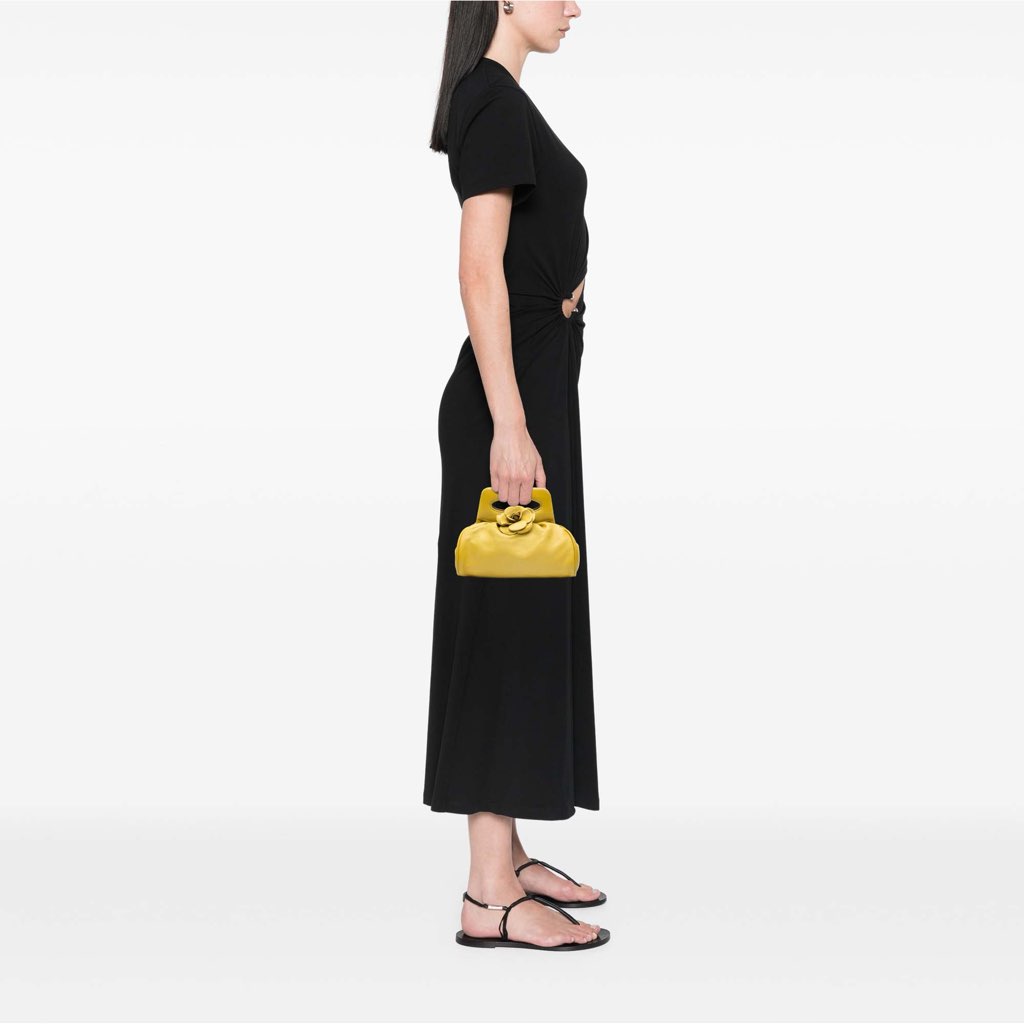 Chanel Lambskin Camellia Frame Clutch - Image 10