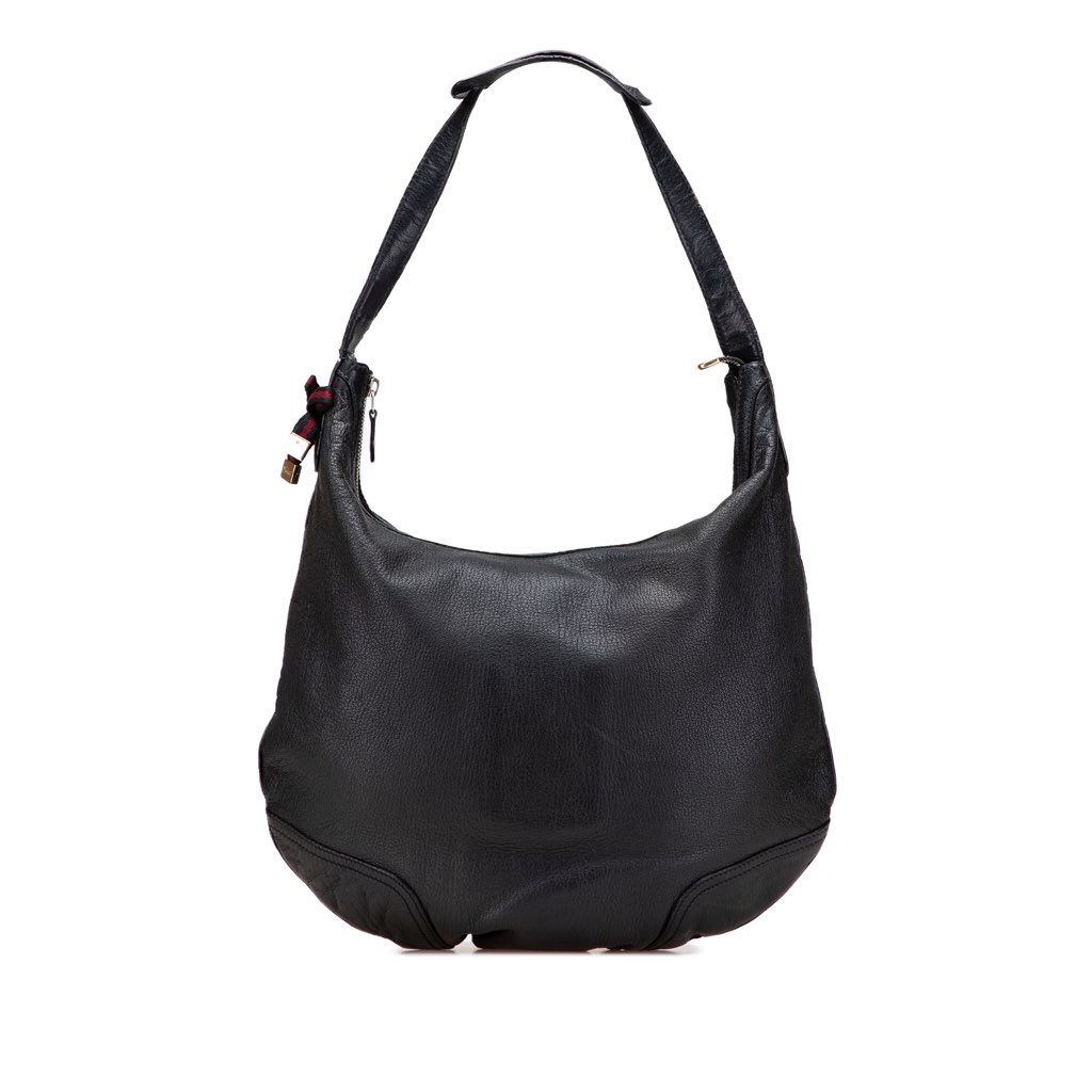 Gucci Large Leather Web Princy Hobo