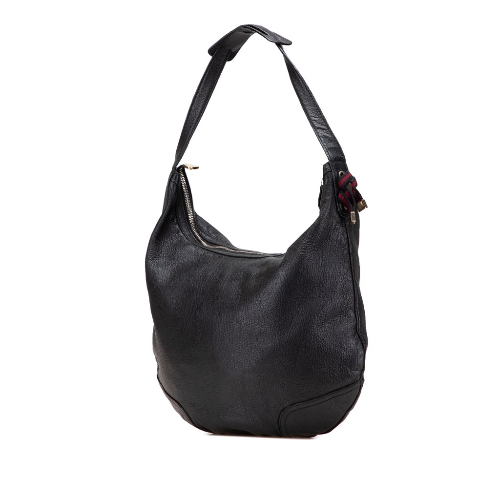 Gucci Large Leather Web Princy Hobo - 2
