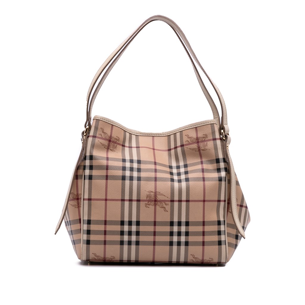 Burberry Small Haymarket Check Coated Canvas Canterbury Tote