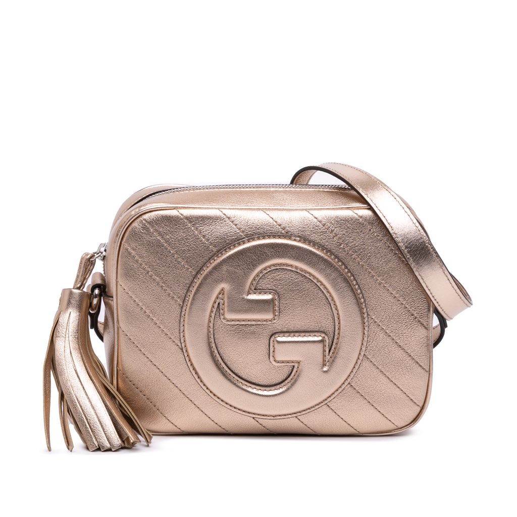 Gucci Small Metallic Calfskin Blondie Crossbody